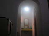 
hot shower in the bungalow quickly taking over the view
