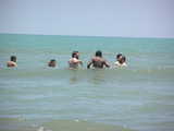 
getting wet and burning at the same time
